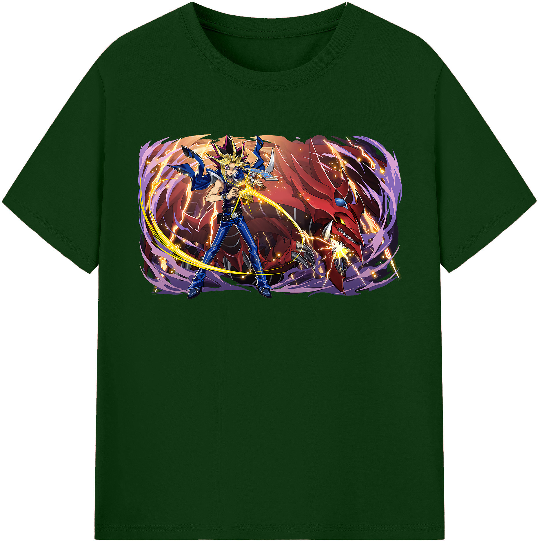 （画像用） 遊☆戯☆王 Yu-Gi-Oh! 綿100％半袖Tシャツ（フロントプリント）